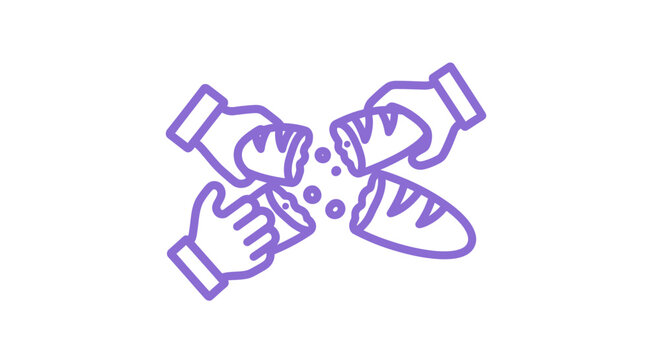 Hands holding bread and salt in a welcoming gesture.
