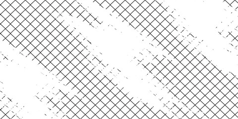 Football, hockey or basketball net with distressed texture. Lattice structure with grunde effect. Old fence pattern. Scratched mesh background. Vector graphic illustration. © nopi