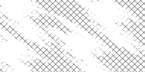 Football, hockey or basketball net with distressed texture. Lattice structure with grunde effect. Old fence pattern. Scratched mesh background. Vector graphic illustration. © nopi