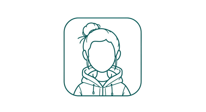 Illustration of a faceless person icon.
