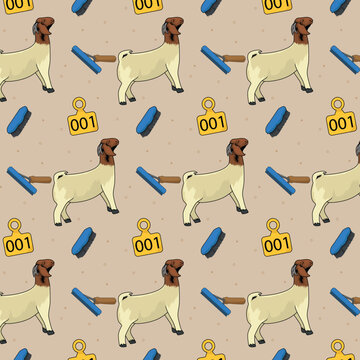 livestock art pattern seamless vector