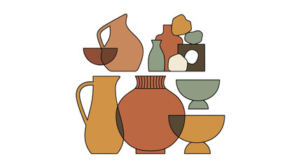 Collection of various ceramic vessels. © Biru