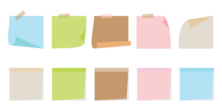 Sticky note reminder. Post it note paper. Yellow sheets for notes isolated with clipping path. Sticky note with duct tape, post it note paper.