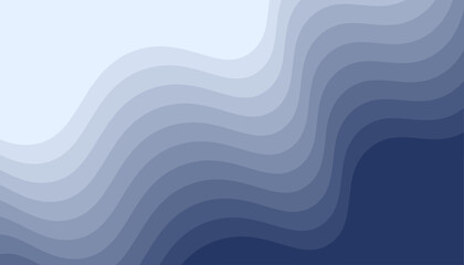 Obraz premium Abstract Blue Gray Wavy Gradient Background with Modern Flowing Layers