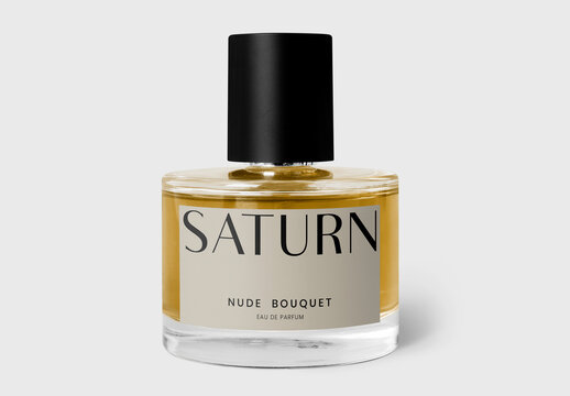 Elegant Perfume Bottle Mockup Design PSD