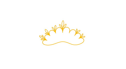 Golden Crown with Leaves and Flowers. © Espok