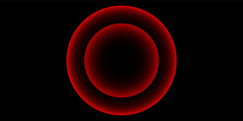 abstract background circle red glow gradient vector illustration © Ainul