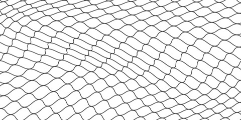 Mesh texture for fishing nets. Seamless pattern for sportswear or soccer goal, volleyball net, basketball hoop, hockey, athletics. Abstract net background for sports © Mazz