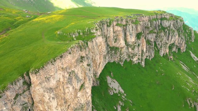 Aerial view of the beautiful mountain and rock