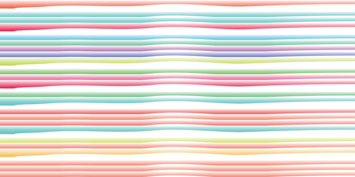 Colorful Abstract Horizontal Painted Stripes Background Illustration