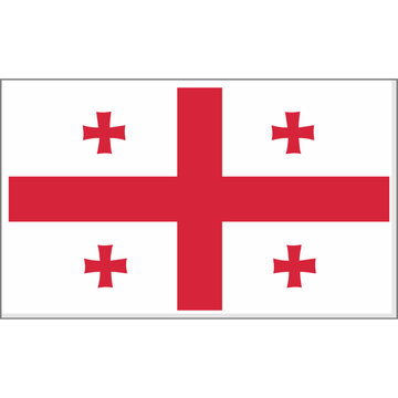 Georgia Country Flag Vector Design