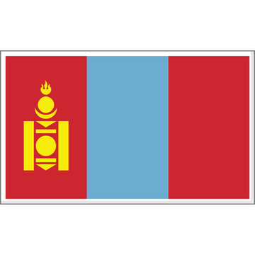 Mongolia Country Flag Vector Design