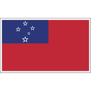Samoa Country Flag Vector Design