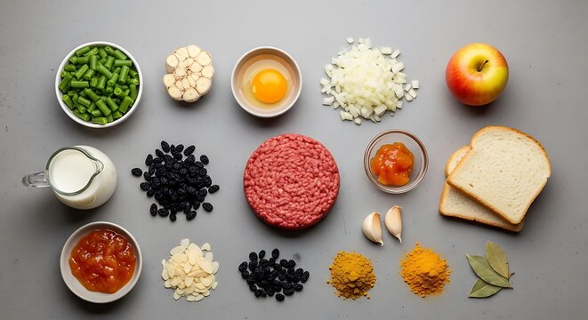 Fresh Ingredients for Cooking and Baking Preparation.