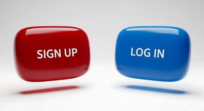 Sign Up and Log In Buttons for Online Access.