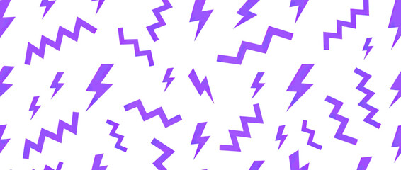 Obraz premium Purple Lightning Bolt Zigzag Pattern