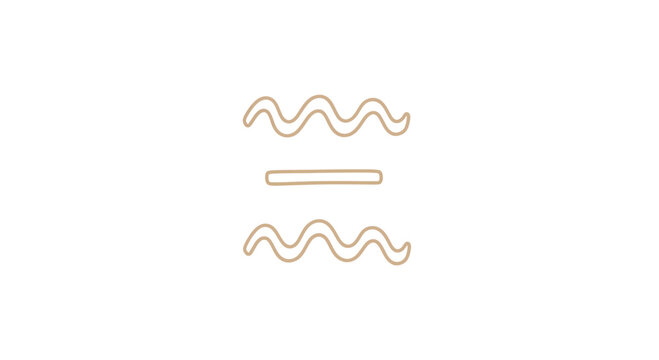 Approximate Symbol Mathematical Sign Icon.