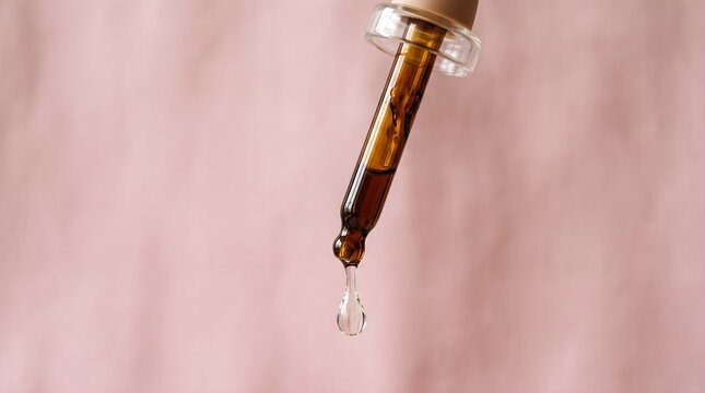 Close Up Serum Dropper with Copy Space