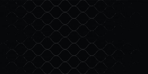 Fishing or soccer net. Repeated hexagon pattern. Black wired mesh texture isolated on white background.ilustrasion modern. © fannan