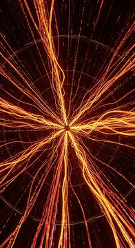 Dynamic Fireworks Explosion with Bright Streaks and Sparks.