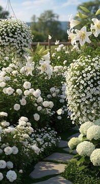 Elegant White Floral Arrangement for Special Occasion.