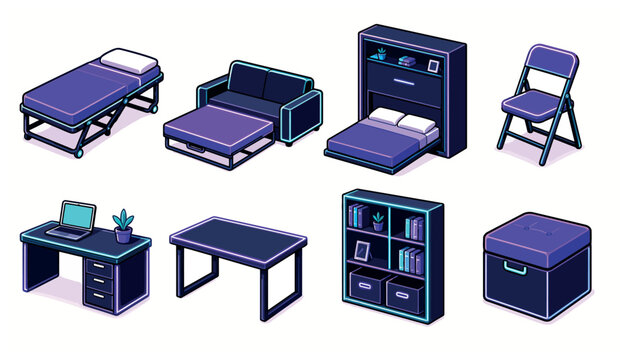Furniture Set Office Bedroom Pieces.