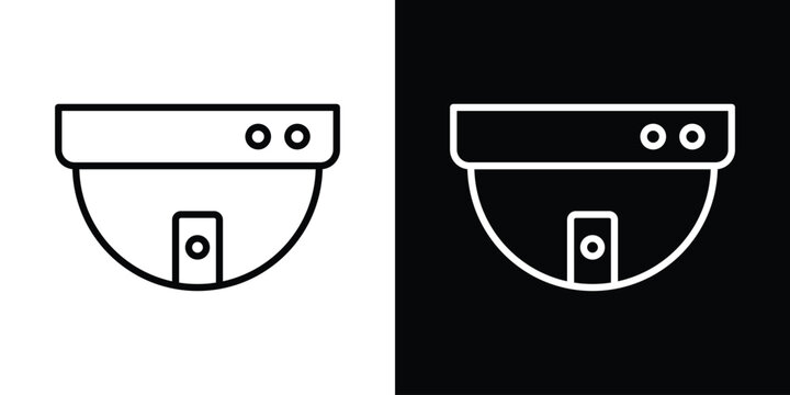 Dome cctv camera icon