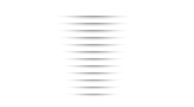 Realistic Horizontal Drop Shadows Set &ndash; Transparent Gradient Page Dividers