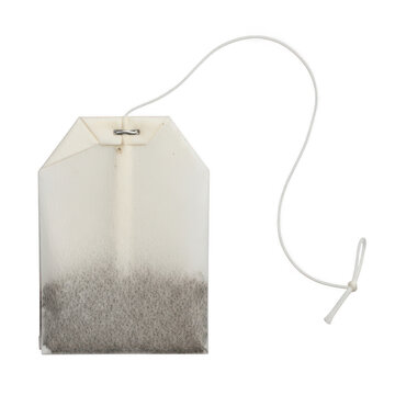 Loose leaf tea bag with string and tag