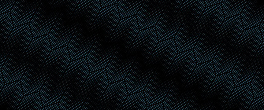 Seamless halftone hexagon shape dot pattern vector, Geometric Halftone Abstract pattern for Fabric and textile printing, sport jersey texture, wrapping paper, backdrops and packaging