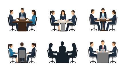 Obraz premium Business People Meeting Together.