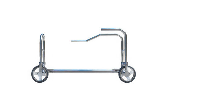 Industrial lubrication gun on transparent background