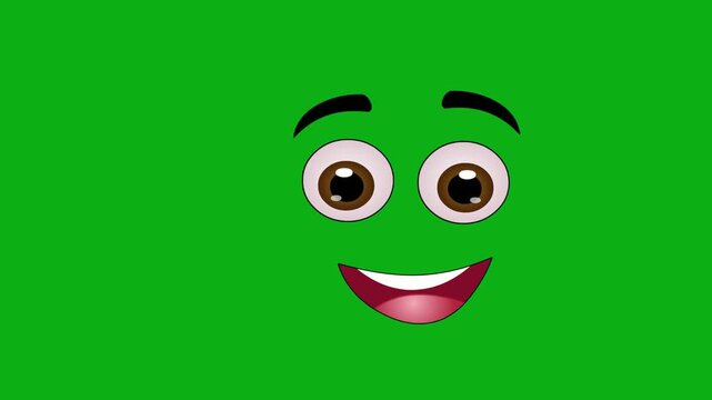 face happy joyful wide open smile laugh premium stock asset element for professional video creators. this specialized graphic layer is optimized perfectly for overlay design