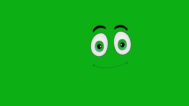 face silly tongue out popping green eyes cheek premium stock asset element for professional video creators. this specialized graphic layer is optimized perfectly for overlay