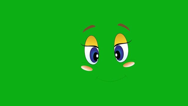 face shy blushing teary blue eye emotion premium stock asset element for professional video creators. this specialized graphic layer is optimized perfectly for overlay design