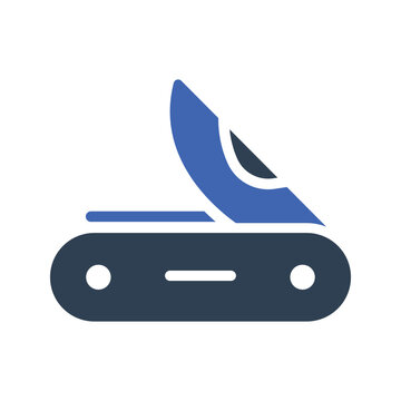 Pocket Knife Icon, Folding Knife Icon