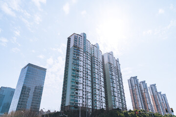 Modern High-Rise Residential Apartment Towers in Urban Cityscape © TrinhVan