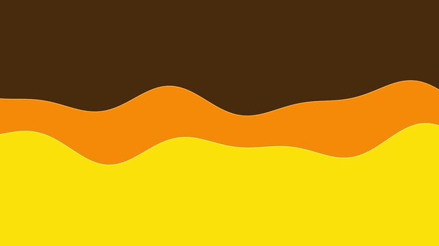 Wave Line Orange Brown Two Lines Slow Falling Audio Sound Waveform Seamless Loop - Black Background Screen Blend Overlay
