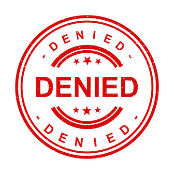 When Your Request Gets Denied Understanding Rejection Refusal Prohibition isolated on transparent background