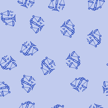 scales tipping favor progress vector line seamless pattern scales tipping favor progress sign illustration