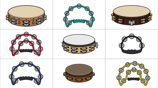 Tambourine Musical Instrument.