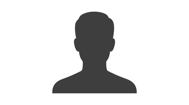 Gray silhouette avatar of a man's head and shoulders.