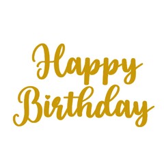 Fototapeta premium happy birthday text 