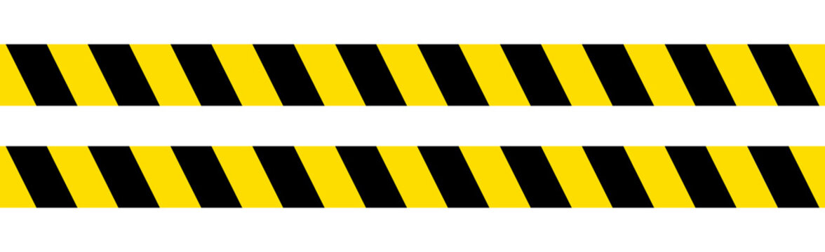 Yellow caution tape black stripe 