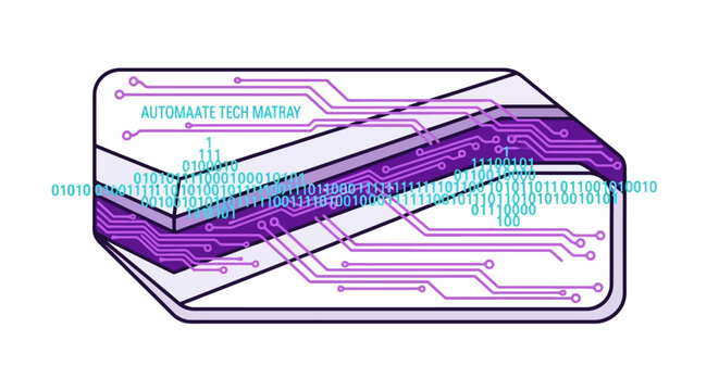 Digital circuit board with binary code data processing