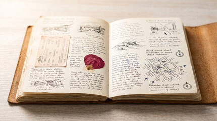 Naklejka premium Travel Journal Drawings
