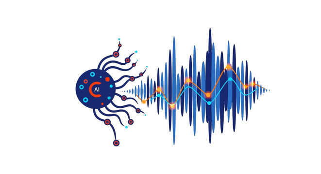 Artificial intelligence voice processing and sound wave analysis