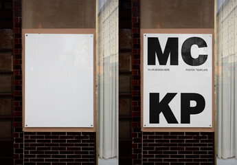 Mockup Of Customizable Poster In City