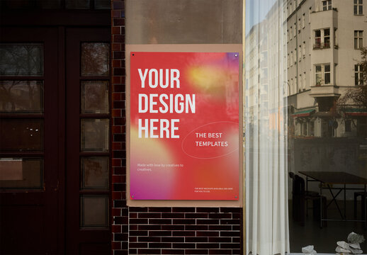 Mockup Of Customized Sign In City
