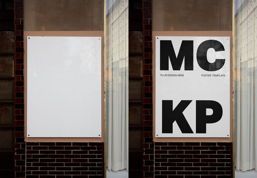 Mockup Of Customizable Poster In City